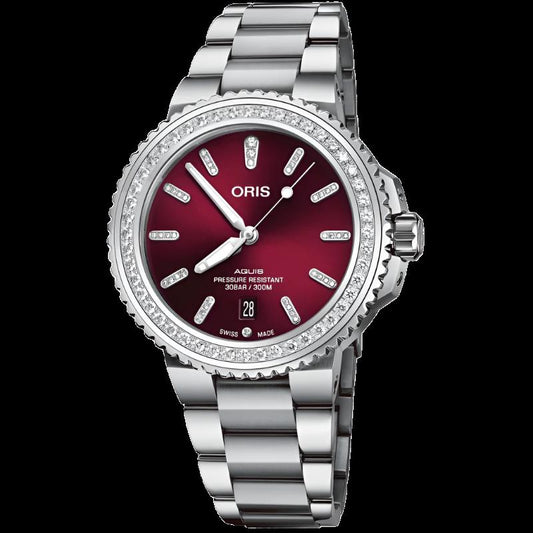 ORIS MOD. AQUIS DATA DIAMANTES