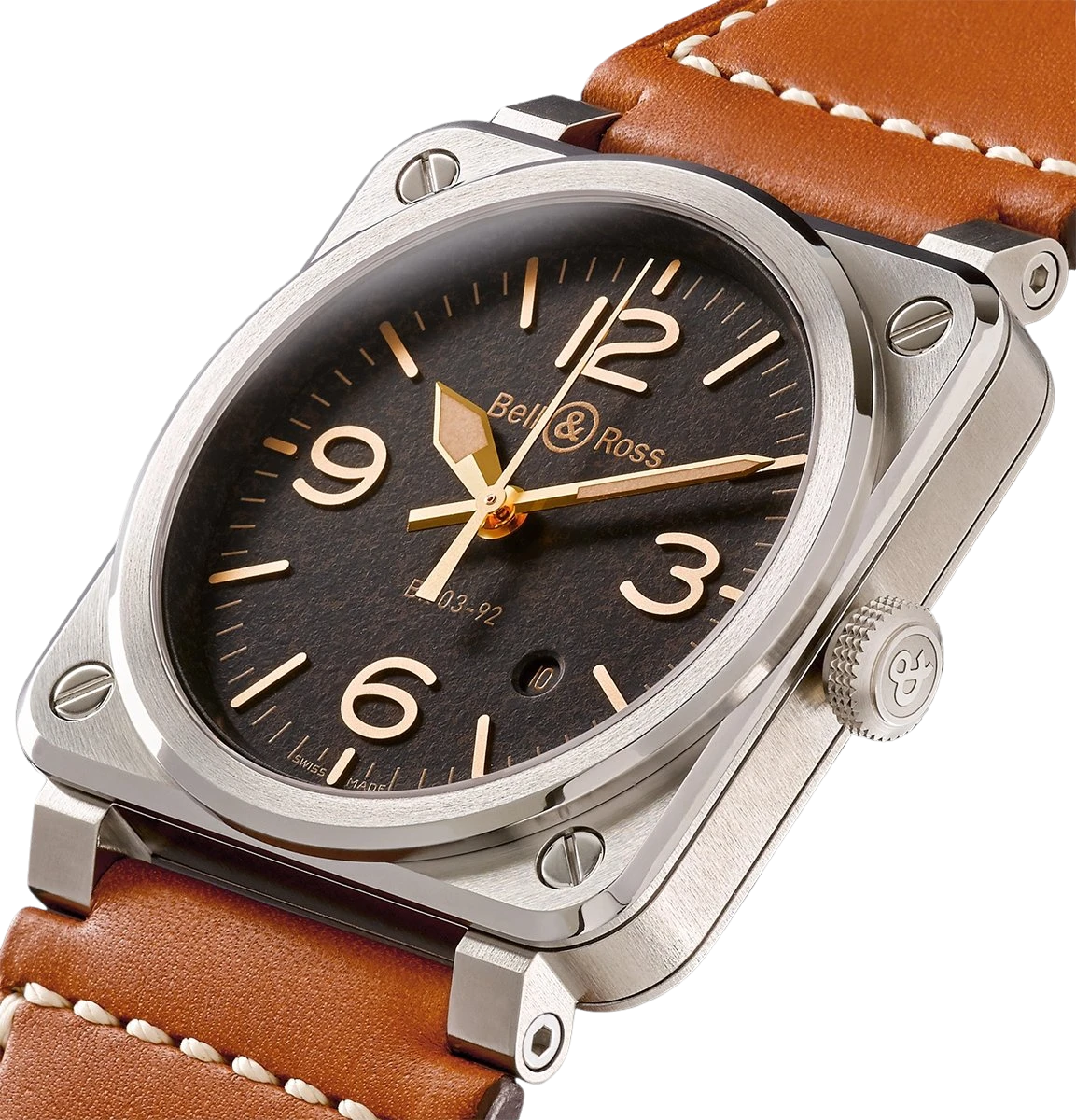 BELL & ROSS GOLDEN HERITAGE | BR0392-GH-ST/SCA