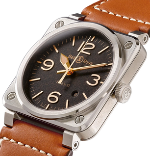 BELL & ROSS GOLDEN HERITAGE | BR0392-GH-ST/SCA