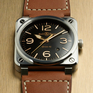 BELL & ROSS GOLDEN HERITAGE | BR0392-GH-ST/SCA