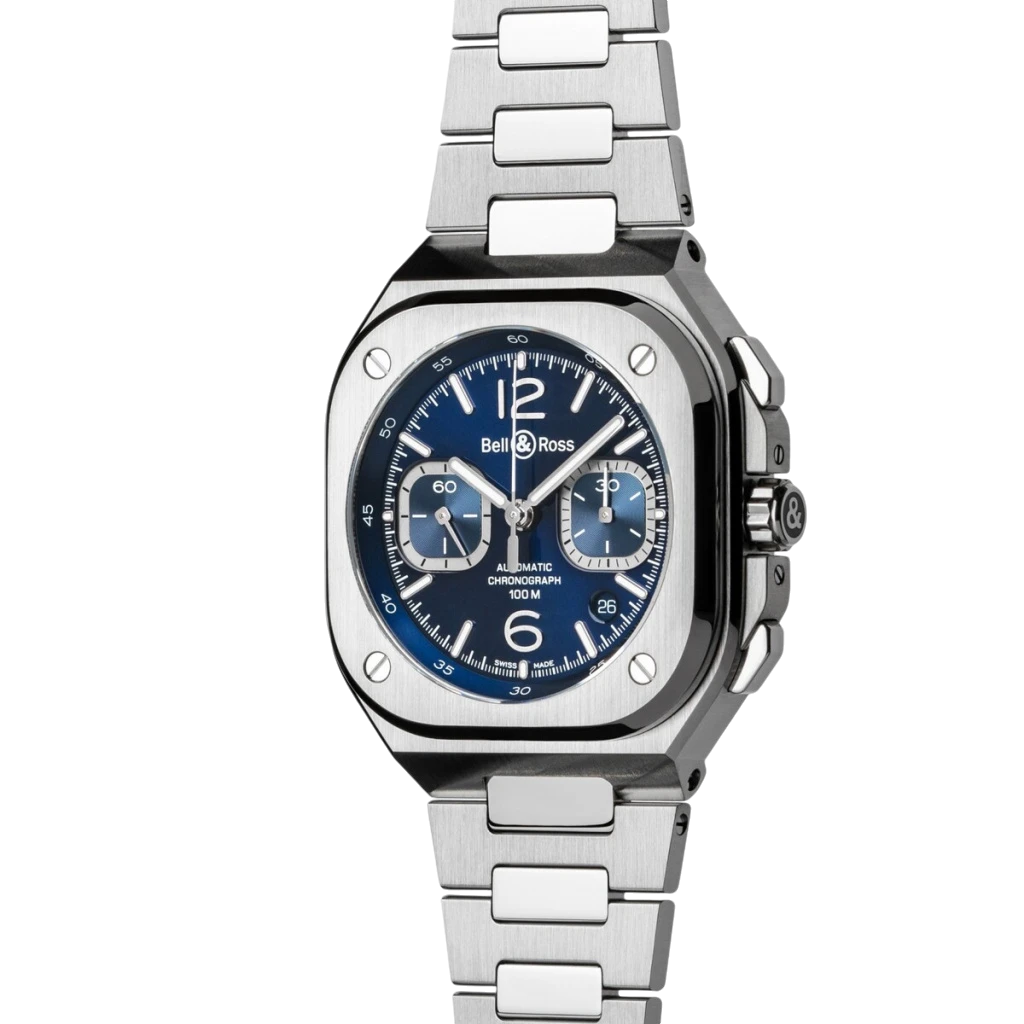 BELL & ROSS CHRONO BLUE STEEL | BR05C-BU-ST/SST