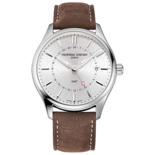 FREDERIQUE CONSTANT Clássicos Quartzo GMT | FC-252SS5B6