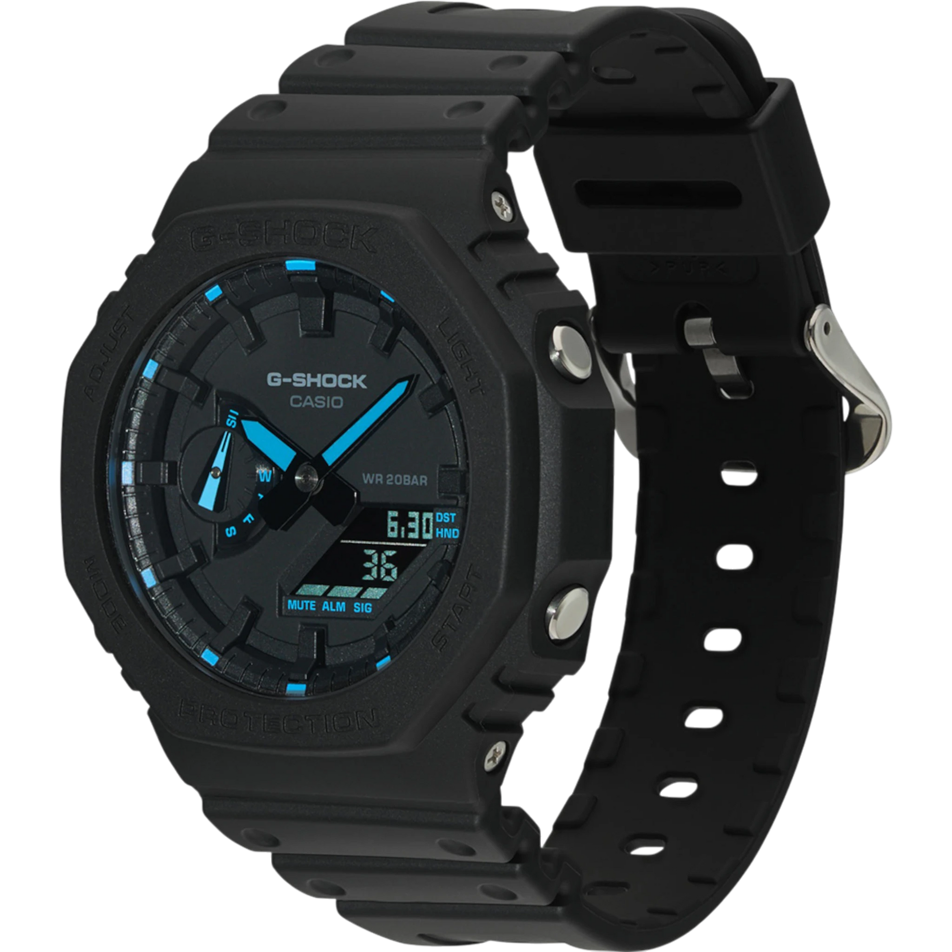 CASIO G-SHOCK Mod. OAK - Índice Azul Neon