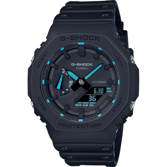 CASIO G-SHOCK Mod. OAK - Índice Azul Neon