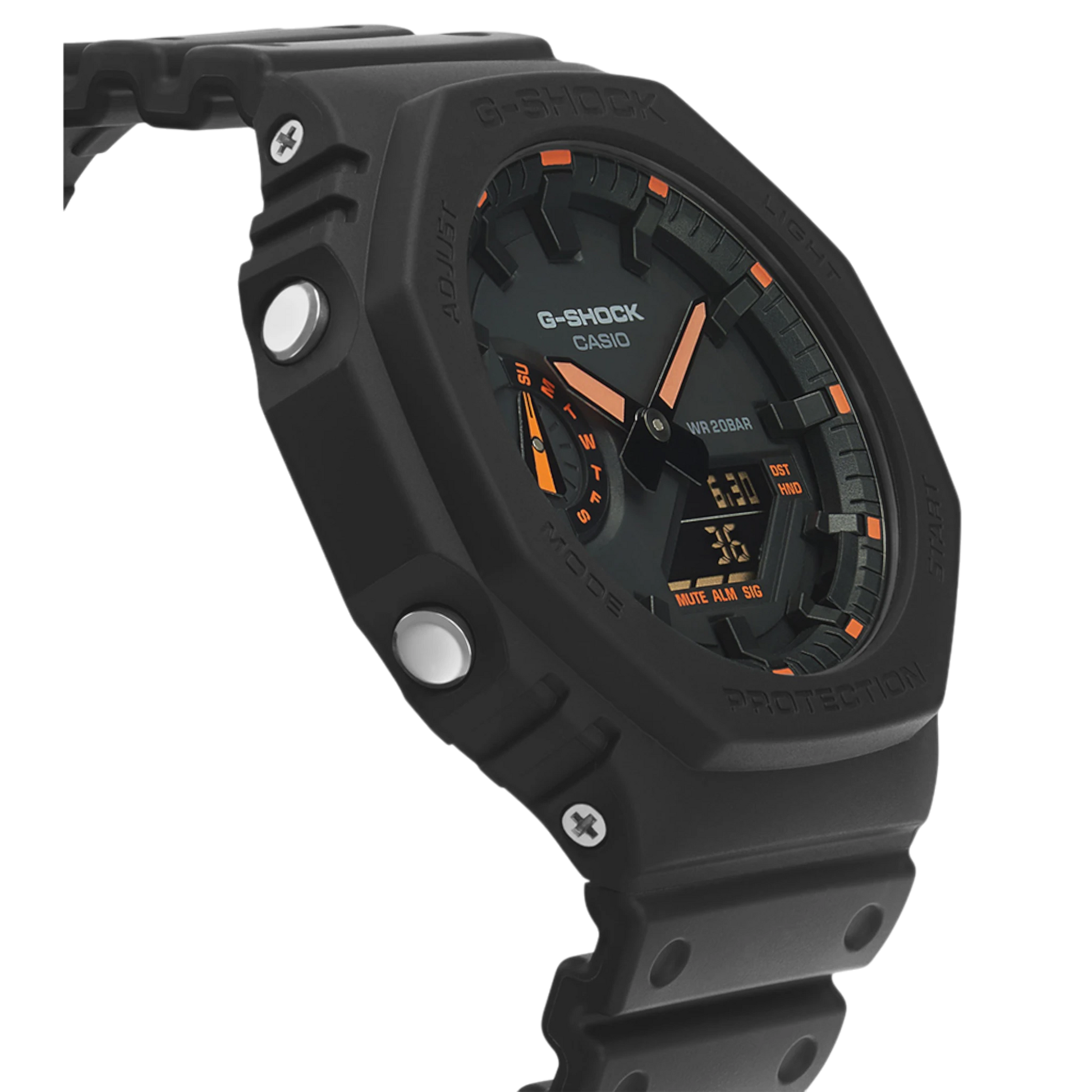 CASIO G-SHOCK 2100 Series - Neon Orange Index | GA-2100-1A4ER