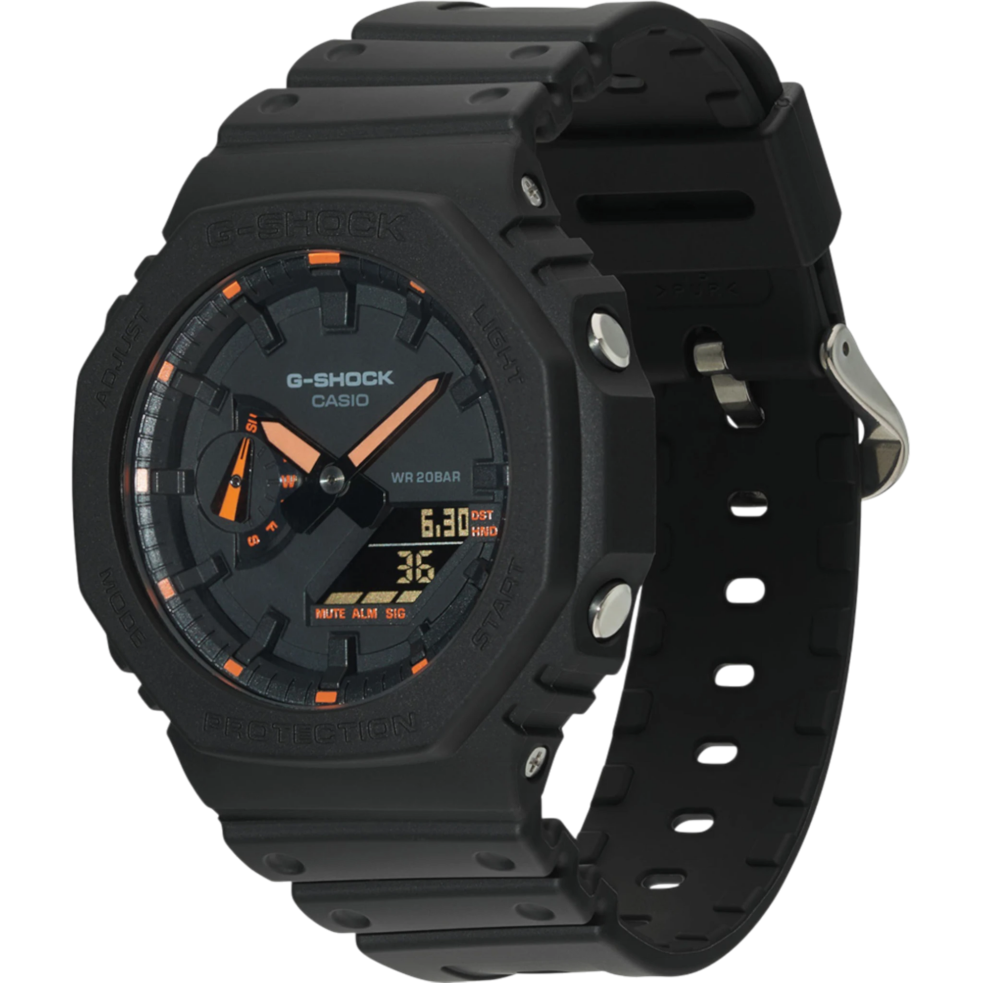 CASIO G-SHOCK 2100 Series - Neon Orange Index | GA-2100-1A4ER