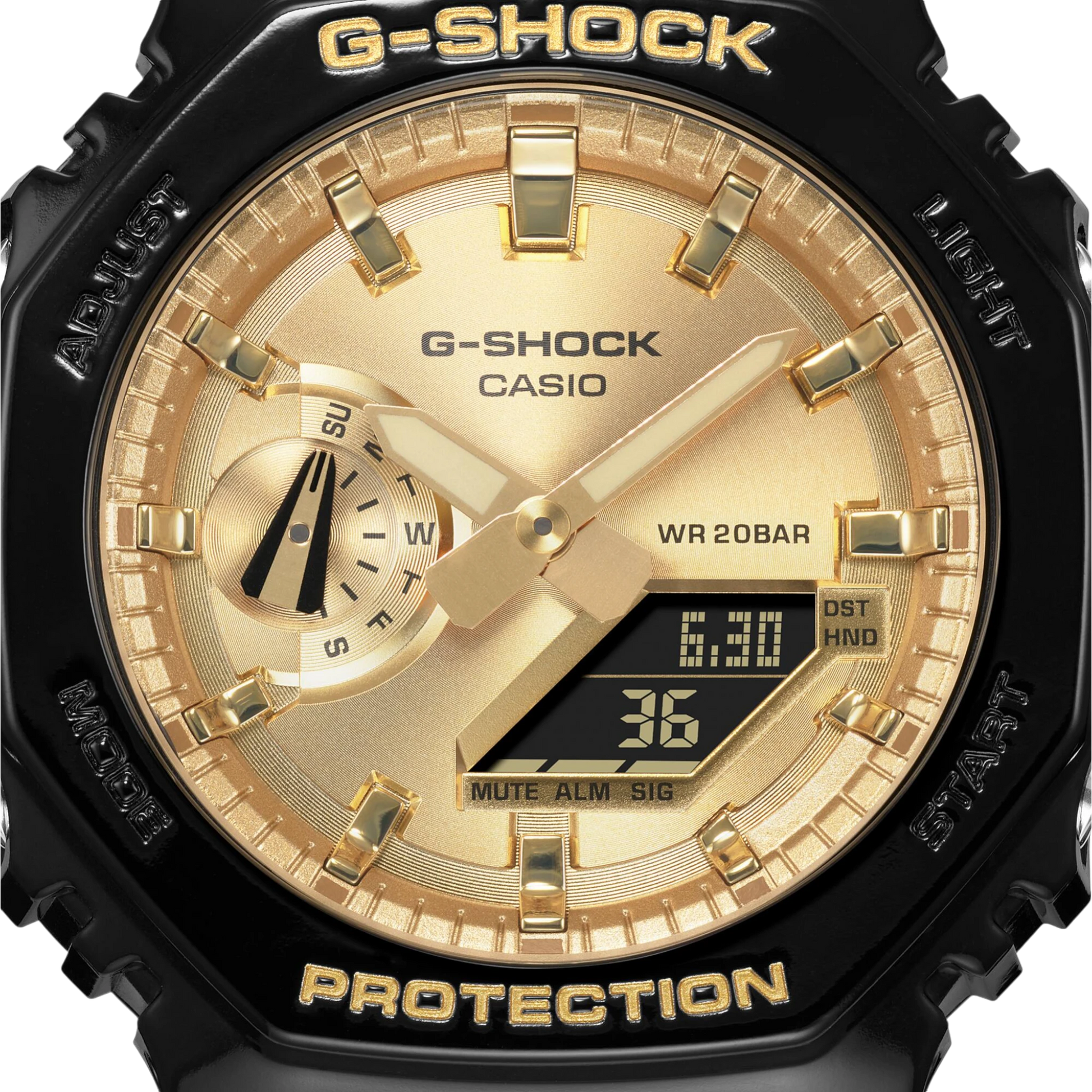 CASIO G-SHOCK Mod. OAK - Mostrador dourado