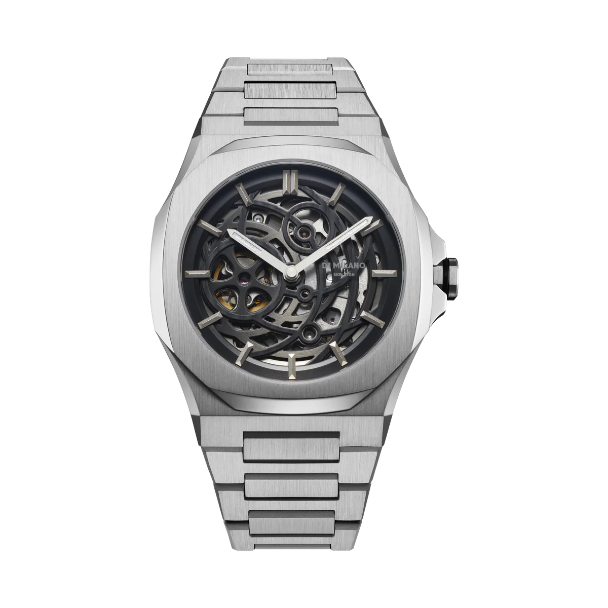 D1 MILANO Skeleton Bracelet Silver - Automatic D1-SKBJ10