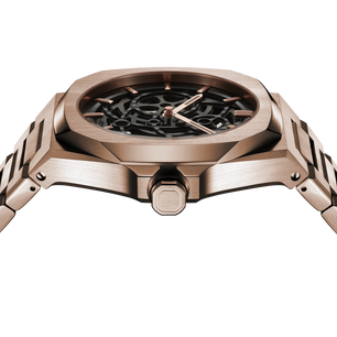 D1 MILANO Skeleton Bracelet Rose Gold - Automatic D1-SKBJ12