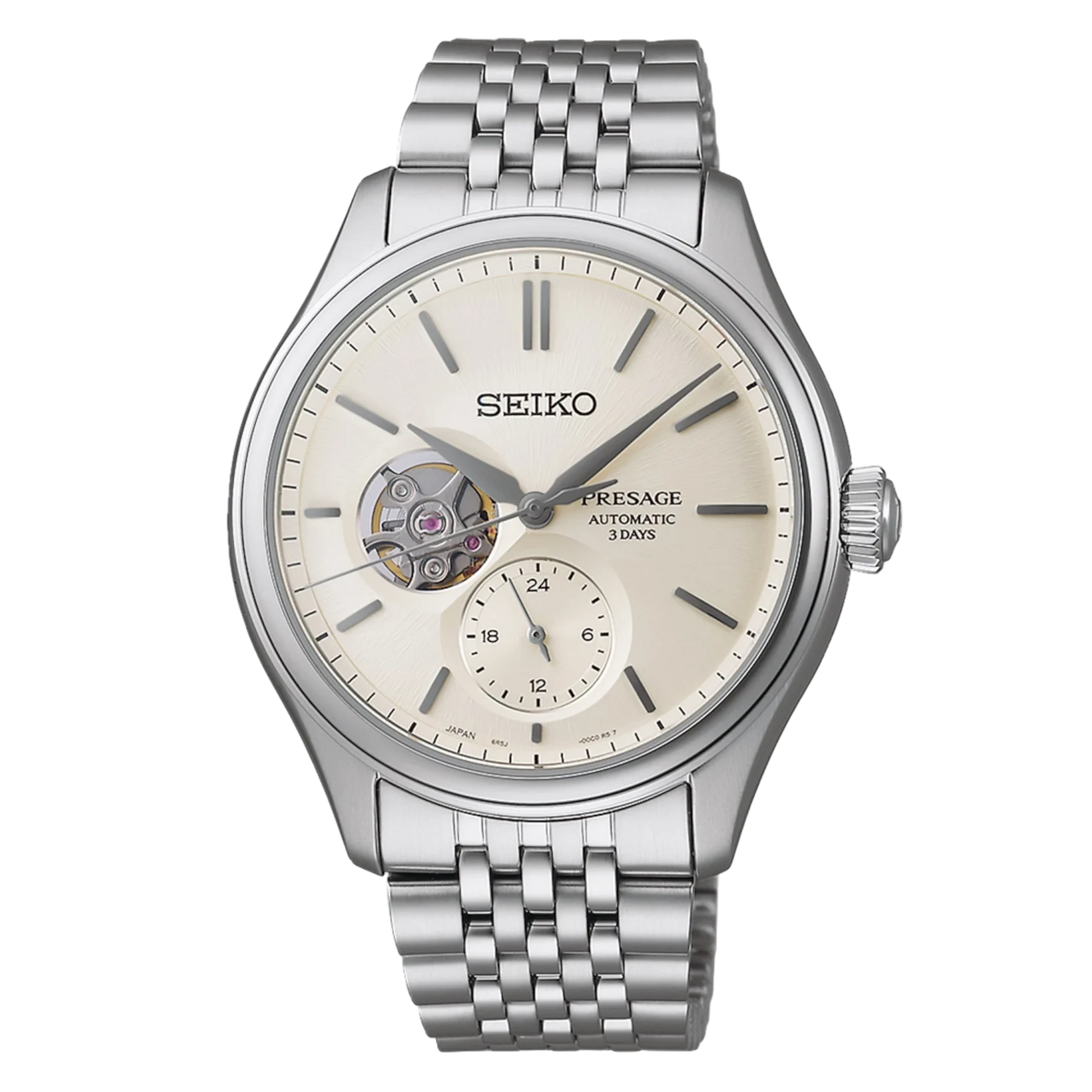 SEIKO PRESAGE Classic 'Shiro-iro' Coração Aberto | SPB469J1