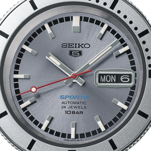 SEIKO 5 Sports 'Ash Blue' 1968 Edição Limitada | SRPL03K1