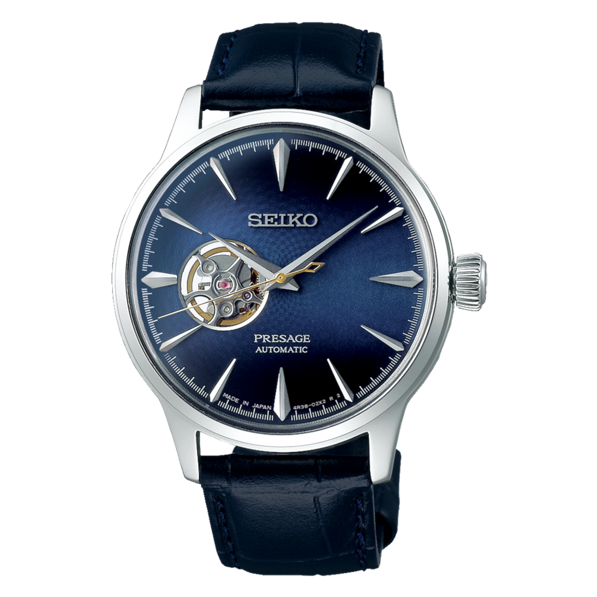 SEIKO PRESAGE Cocktail Time "Blue Moon" Coração Aberto | SSA405J1