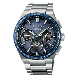 SEIKO Astron Solar GPS Dual-Time Titânio | SSH109J1