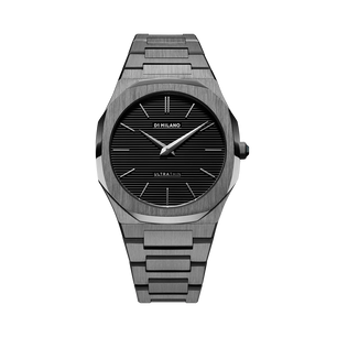 D1 MILANO Ultra Thin Bracelet Gun Metal - Re-Style Edition D1-UTBJ15