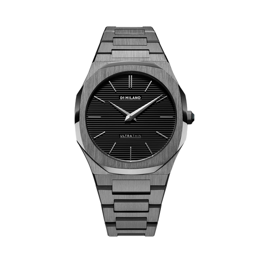 D1 MILANO Ultra Thin Bracelet Gun Metal - Re-Style Edition D1-UTBJ15