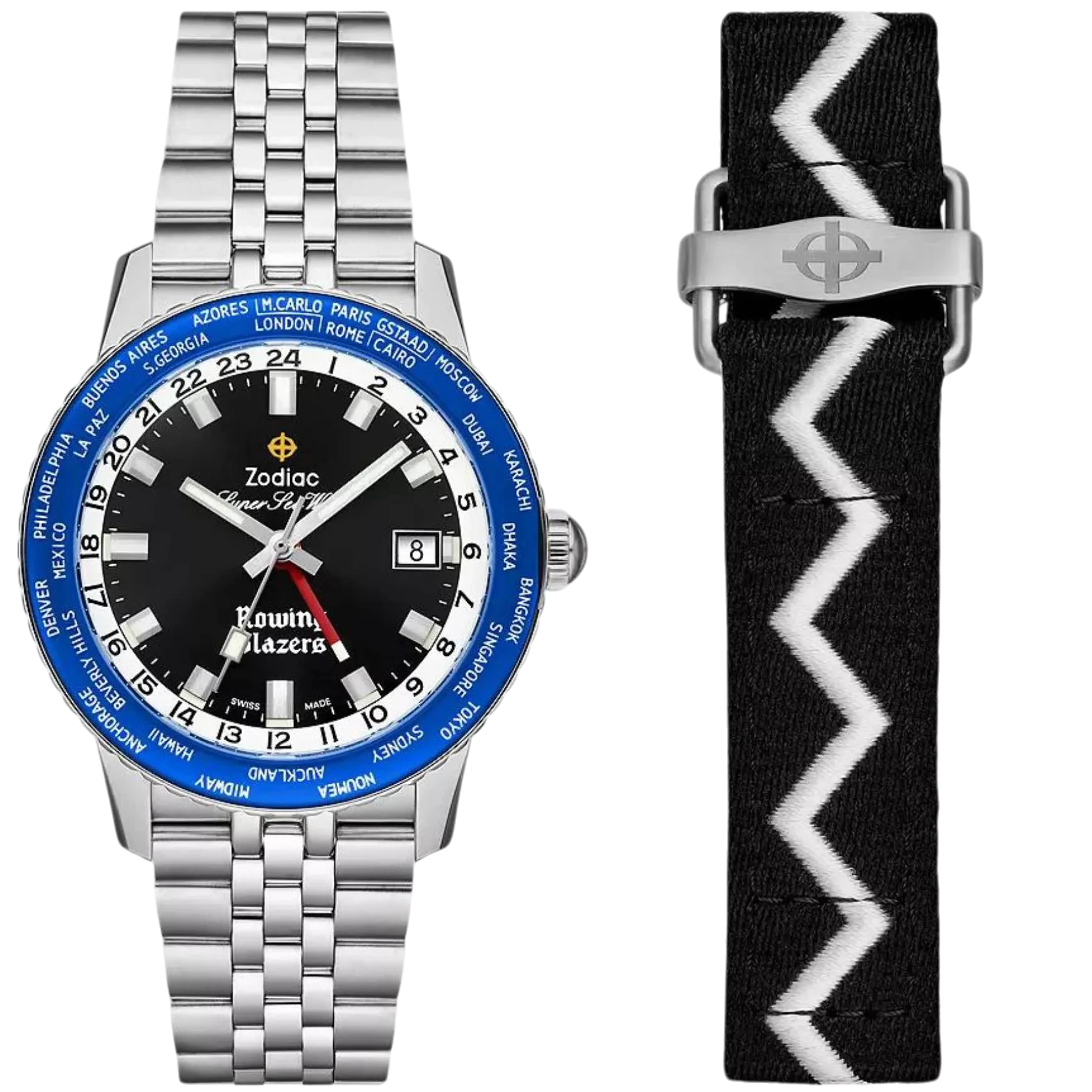 ZODIAC Super Sea Wolf Gmt Rowing Blazers | ZO9414 Limited Edition